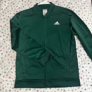 adidas green loose track top